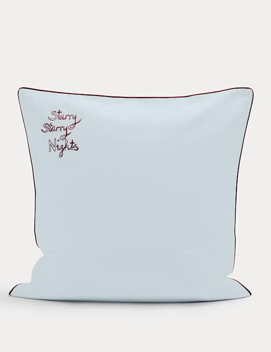 Pure Cotton Starry Nights Large Decorative Cushion