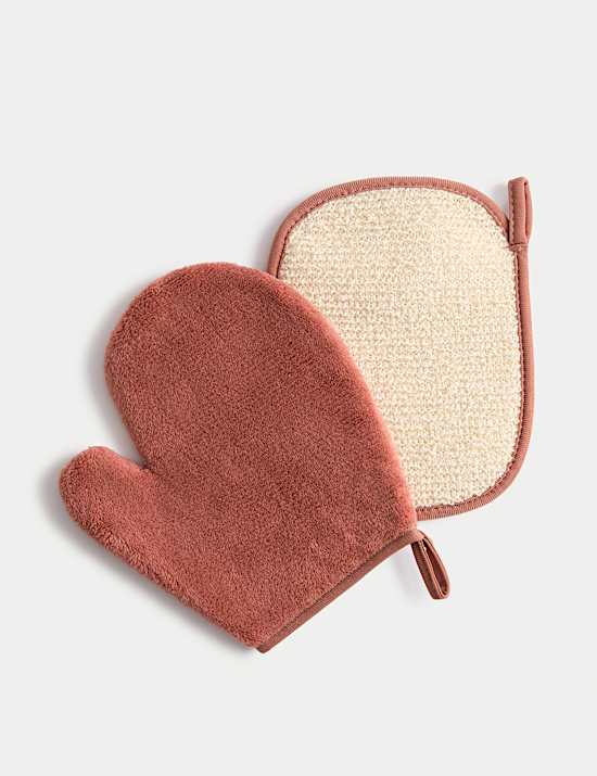2pk Exfoliating Mitts