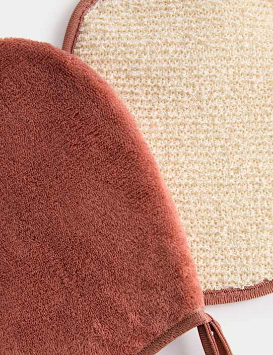 2pk Exfoliating Mitts