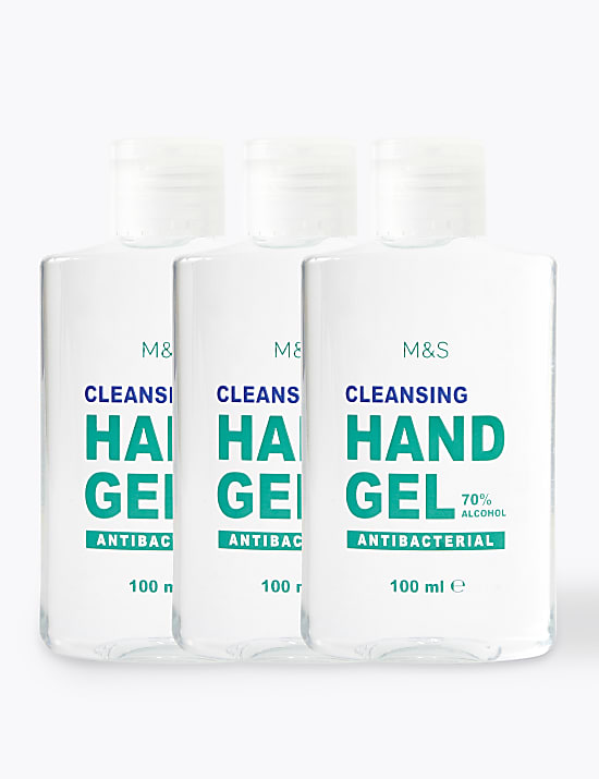 3 Pack Antibacterial Hand Sanitiser 100ml