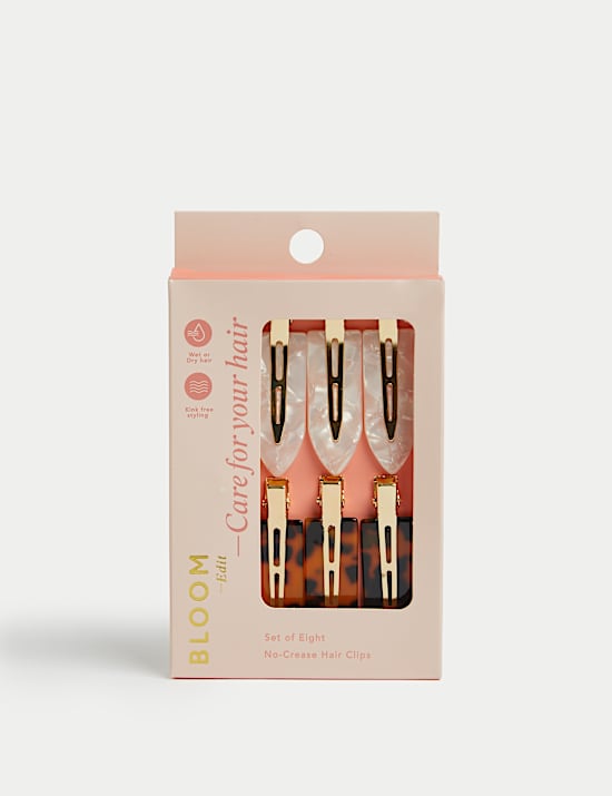 Σετ με οκτώ κλιπ μαλλιών για styling