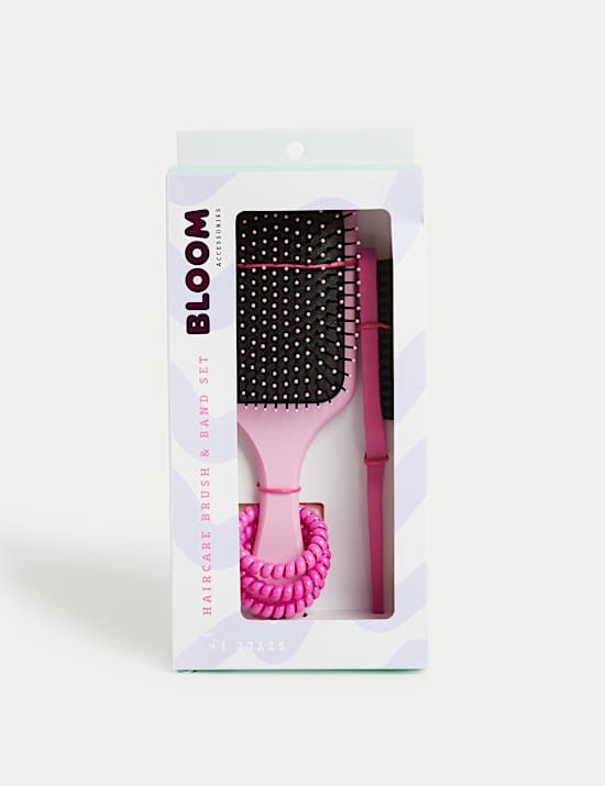 Σετ με βούρτσα και κορδέλα μαλλιών