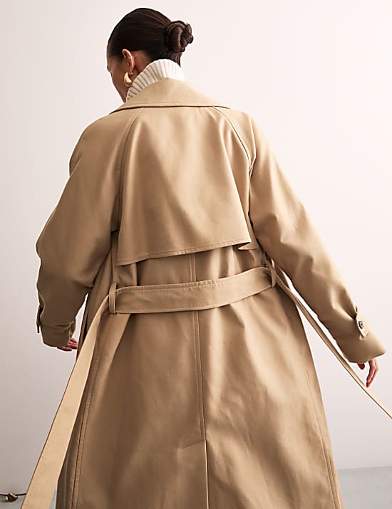 Pure Cotton Belted Trench Coat