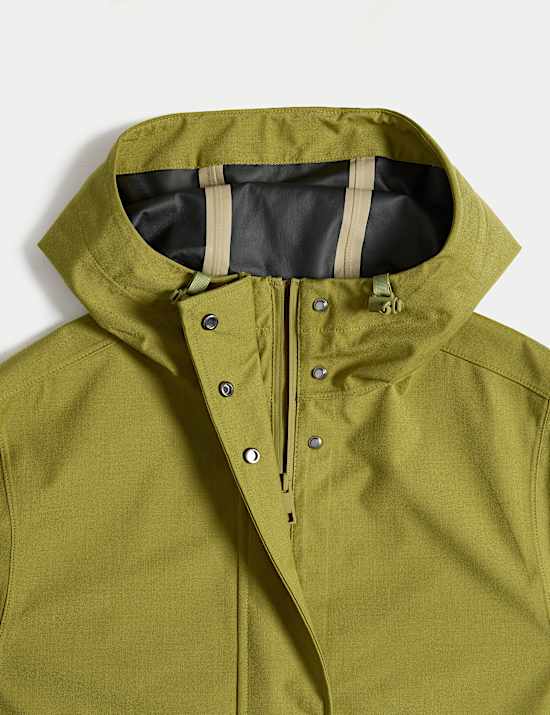 Αδιάβροχο με κουκούλα από twill