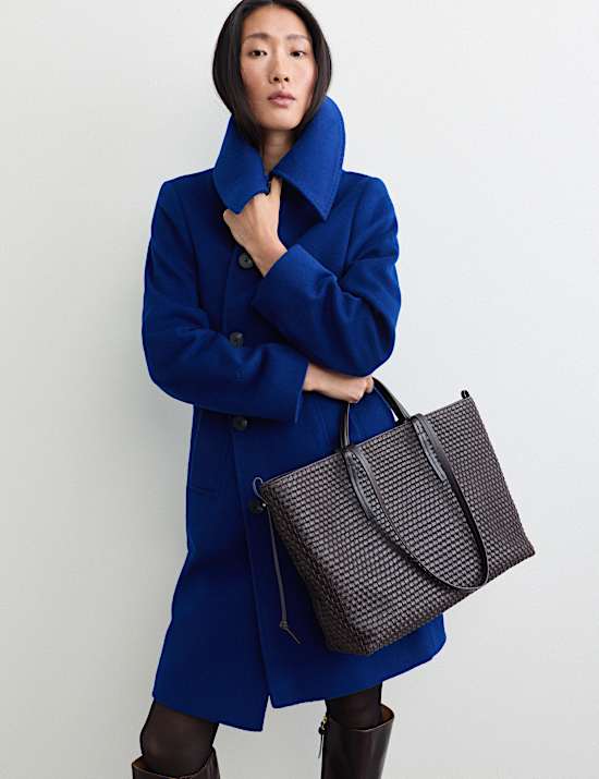 Pure Wool Collared Short Coat
