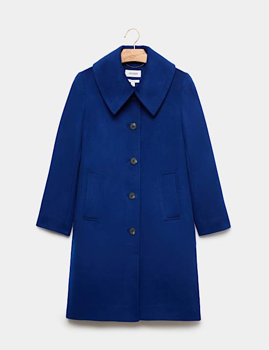 Pure Wool Collared Short Coat
