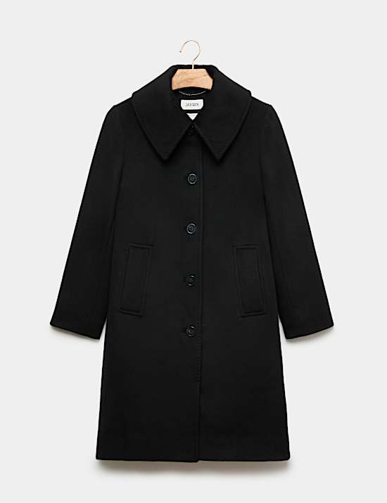 Pure Wool Collared Short Coat