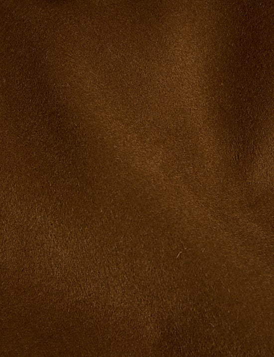 Abrigo cocoon con botonadura doble 100% lana