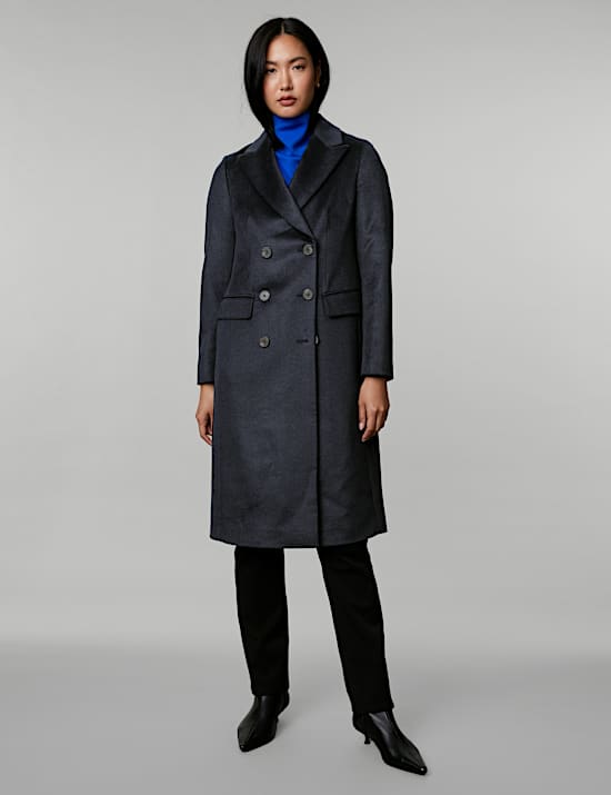 Pure Wool Double Breasted Coat