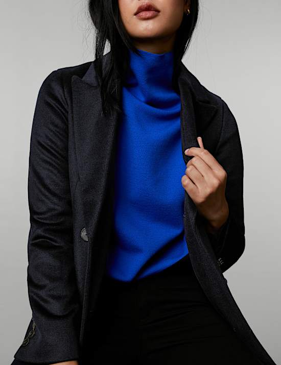 Pure Wool Double Breasted Coat