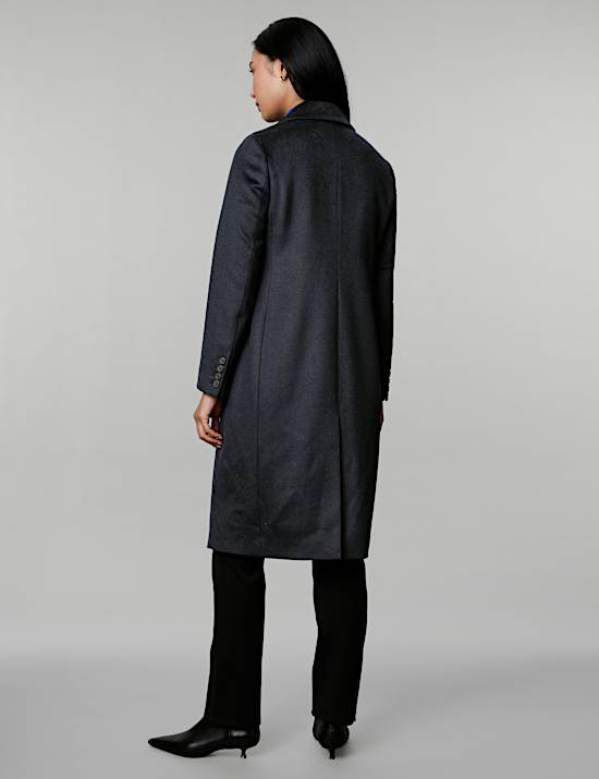 Pure Wool Double Breasted Coat