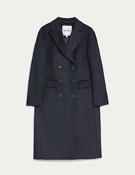 Pure Wool Double Breasted Coat