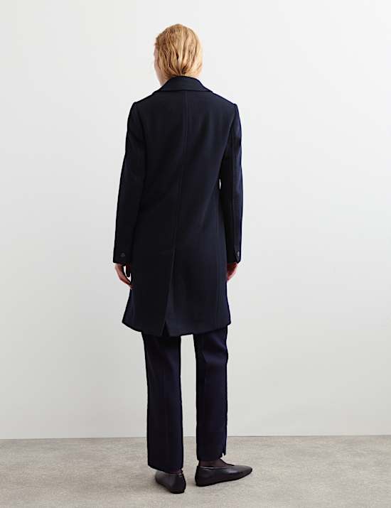 Pure Wool Short Boyfriend Coat