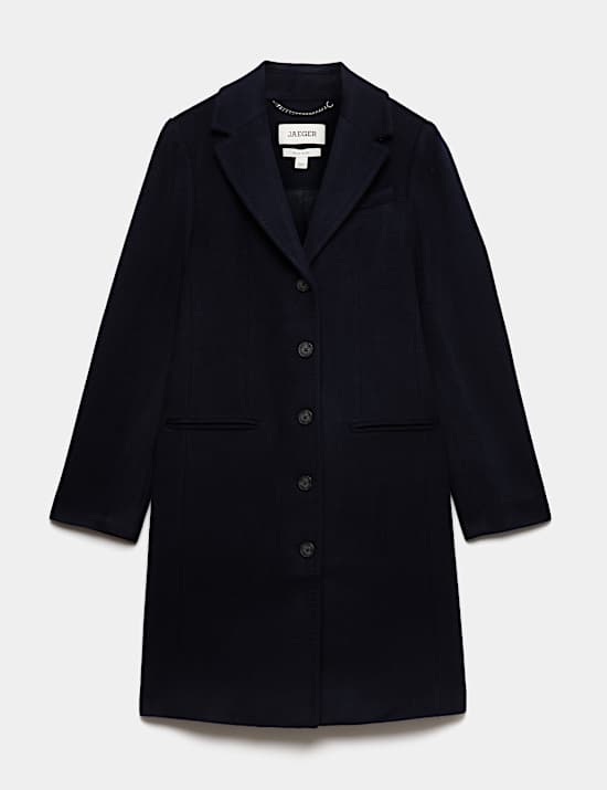 Pure Wool Short Boyfriend Coat