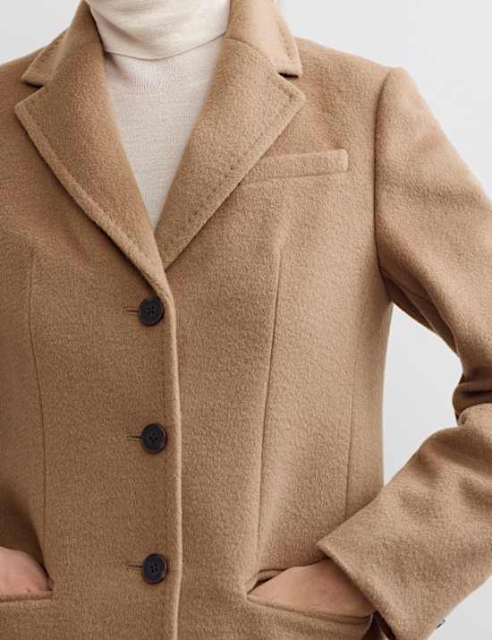 Pure Wool Short Boyfriend Coat