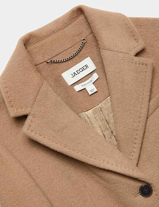 Pure Wool Short Boyfriend Coat