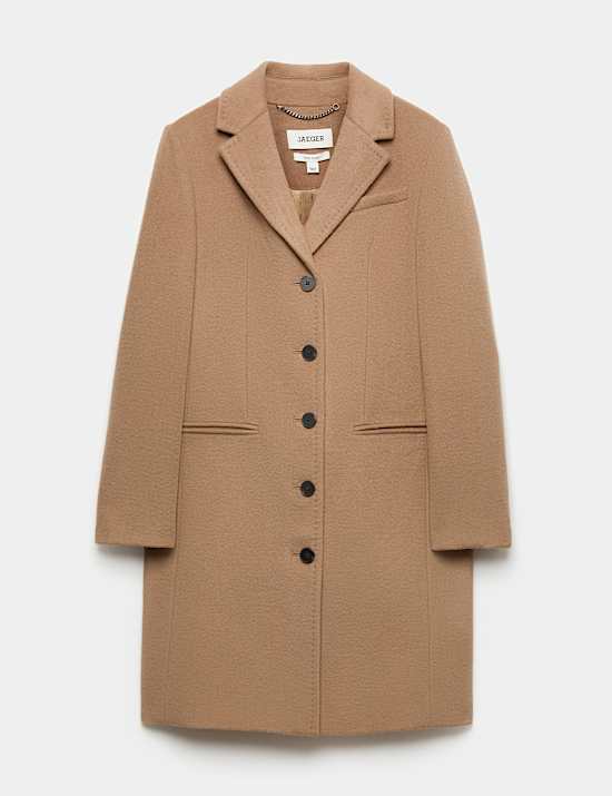 Pure Wool Short Boyfriend Coat