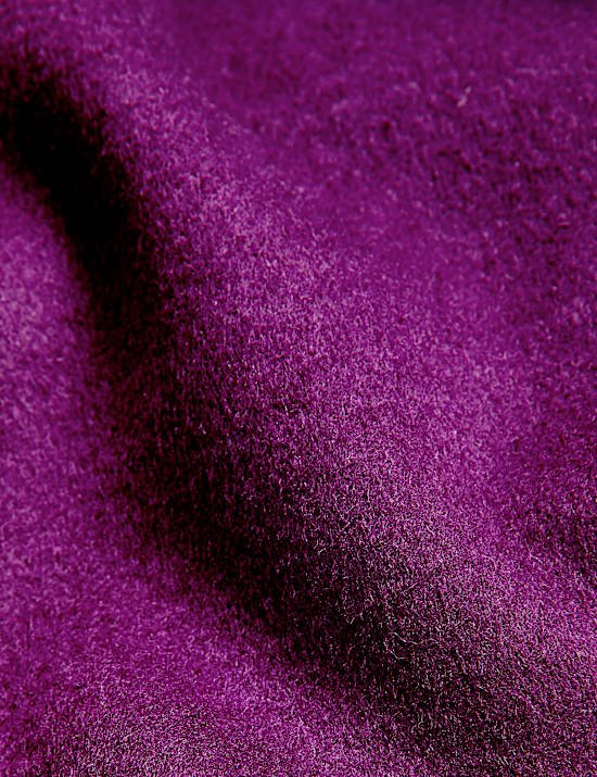 Pure Wool Belted Longline Wrap Coat