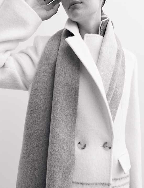 Pardessus coupe longue 100 % laine italienne à rayures