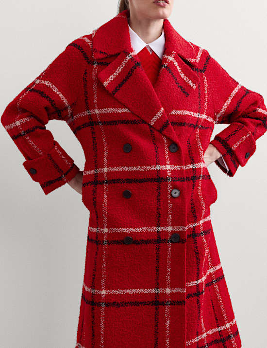 Manteau-cardigan coupe d&eacute;contract&eacute;e cocon avec laine