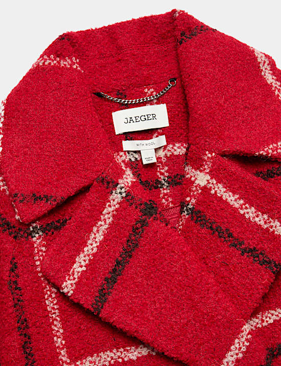 Manteau-cardigan coupe d&eacute;contract&eacute;e cocon avec laine
