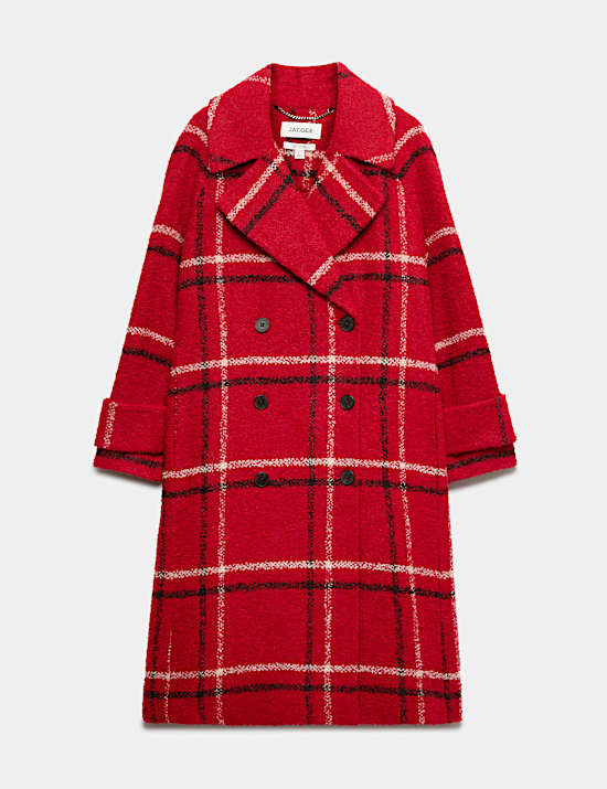 Manteau-cardigan coupe d&eacute;contract&eacute;e cocon avec laine