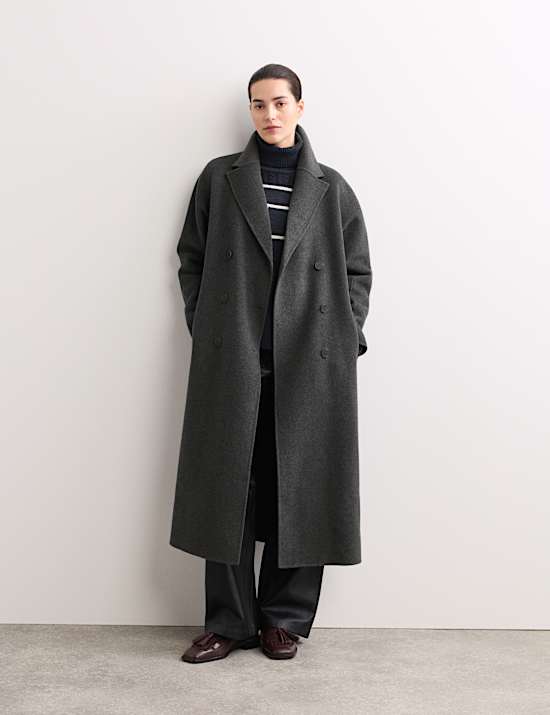 Pure Wool Longline Cocoon Coat