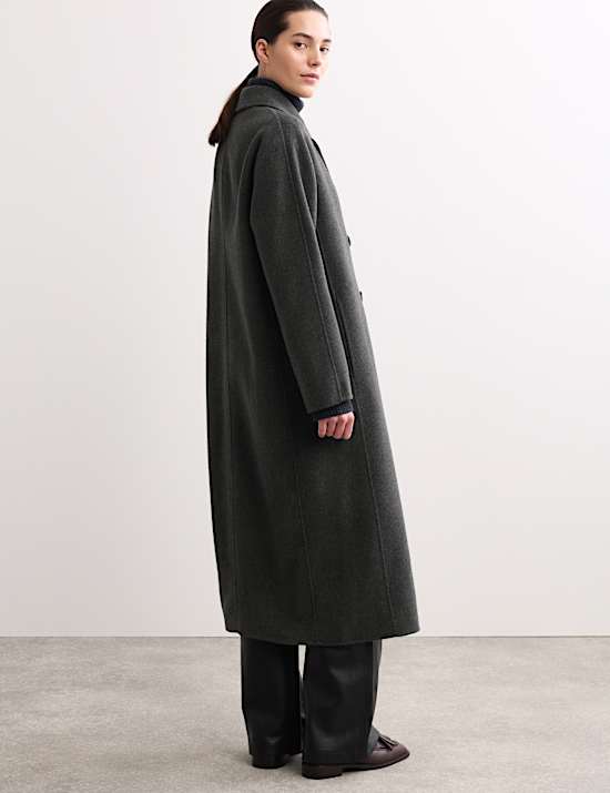 Pure Wool Longline Cocoon Coat