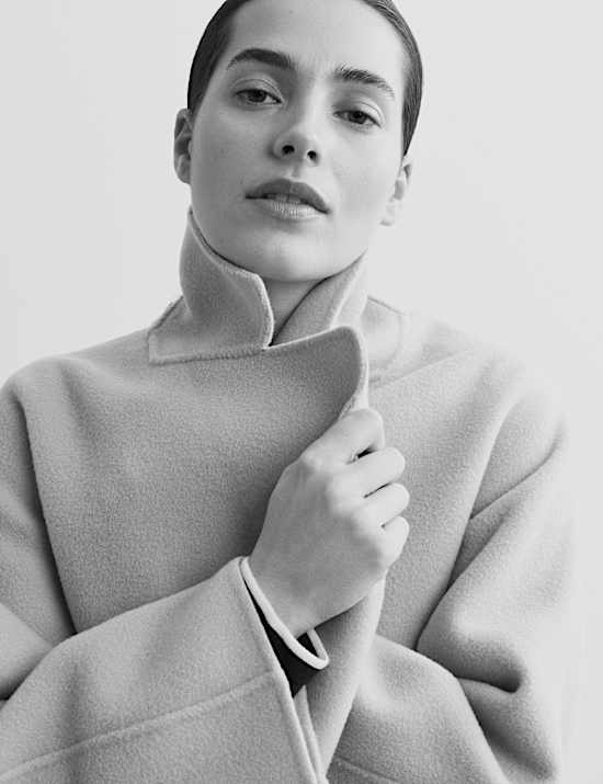 Double Face Pure Wool Tailored Short Coat