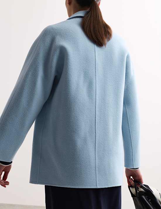 Double Face Pure Wool Tailored Short Coat