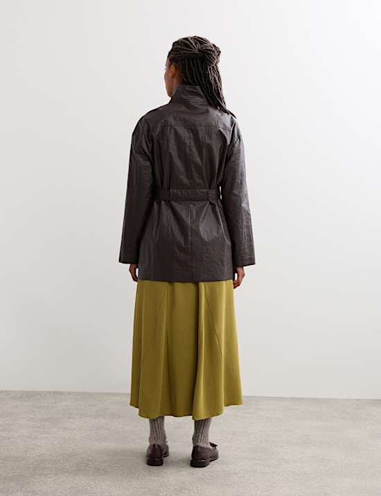Pure Linen Short Utility Jacket