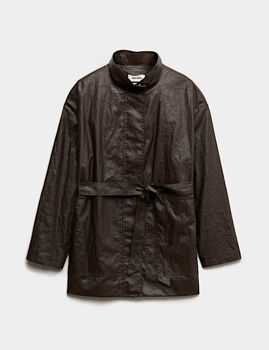 Pure Linen Short Utility Jacket