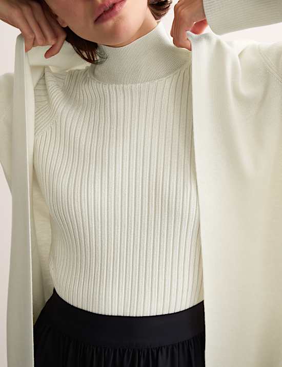 C&aacute;rdigan largo 100% lana de merino