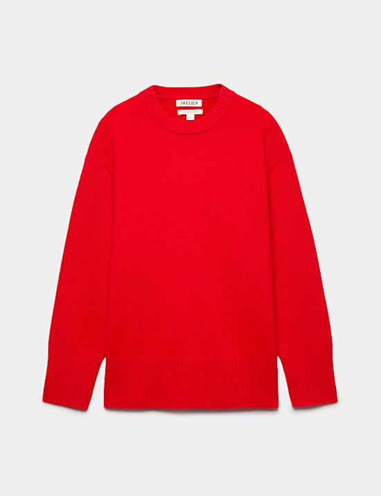 Pure Cashmere Crew Neck Relaxed Jumper
