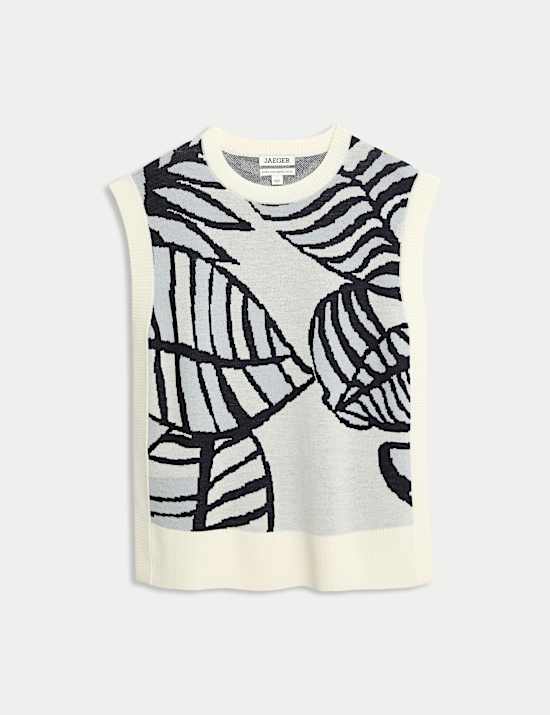 Maillot de corps en maille 100 % laine mérinos jacquard