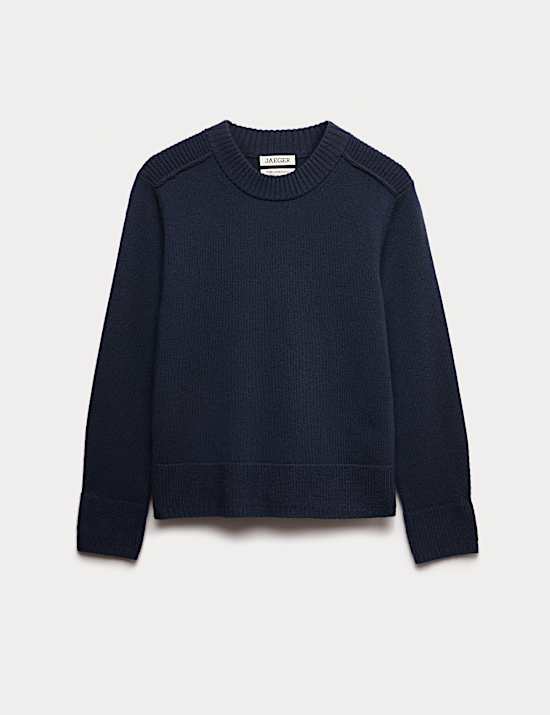 Pull 100 % laine d'agneau &agrave; encolure ronde