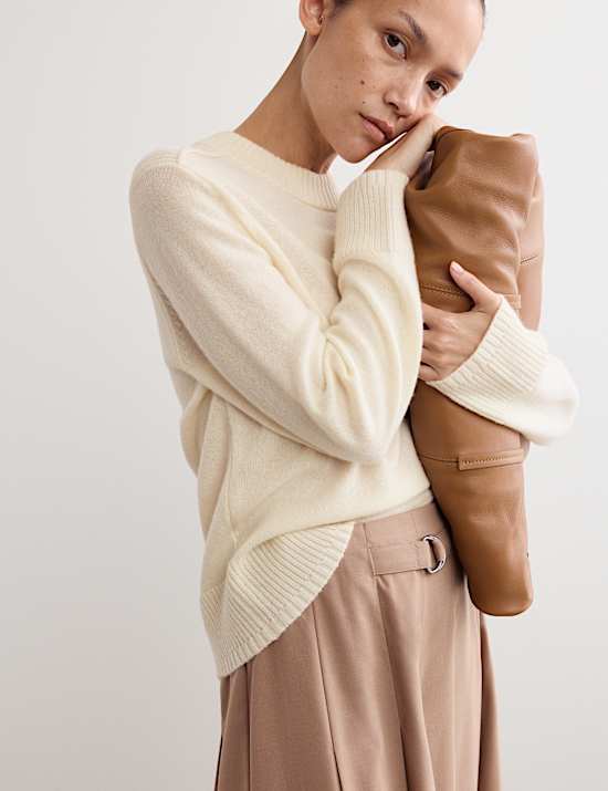 Jersey 100% lana lambswool con cuello redondo