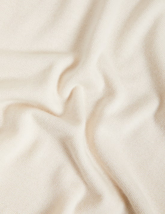 Top de punto de lana con cashmere