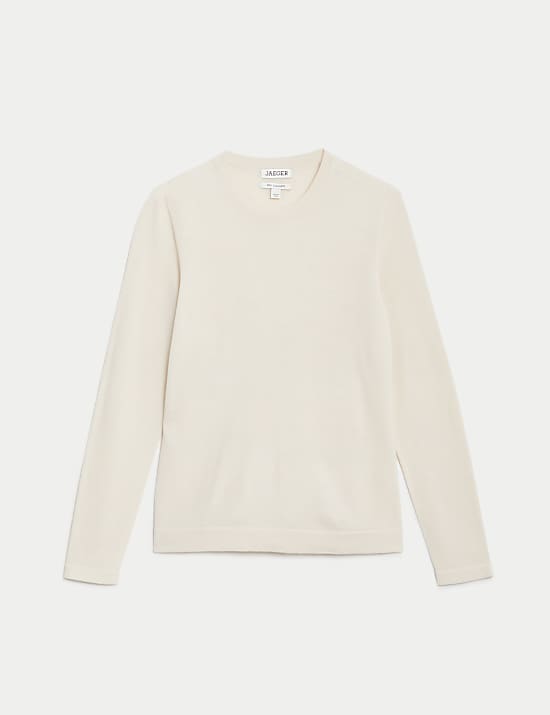 Top de punto de lana con cashmere