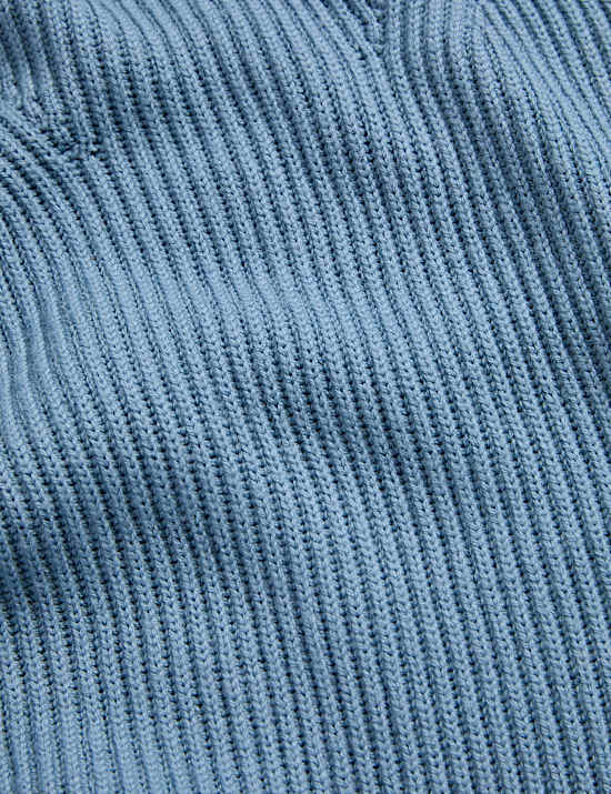 Jersey de cuello vuelto 100 % lana merina