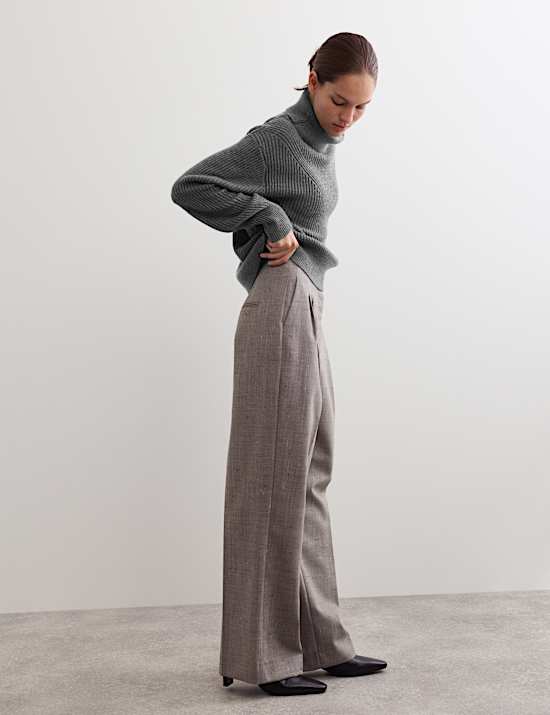 Pull 100 % laine m&eacute;rinos &agrave; col roul&eacute;