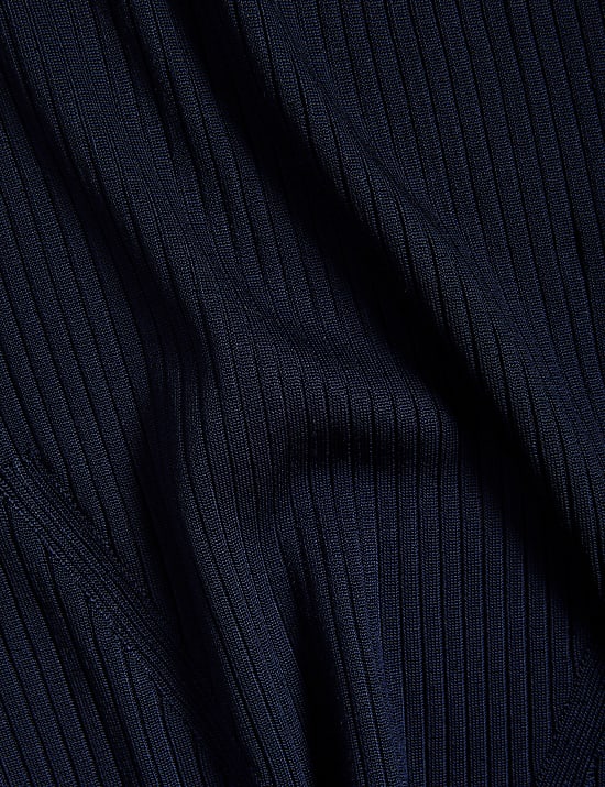 Ribbed Roll Neck Jumper
