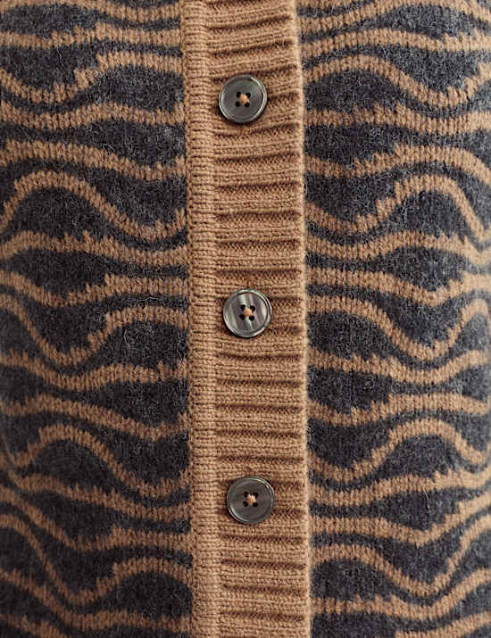 Wool Rich Knitted Vest with Alpaca