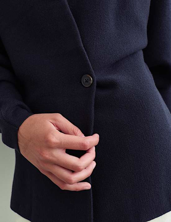Pure Merino Wool Wrap Cardigan