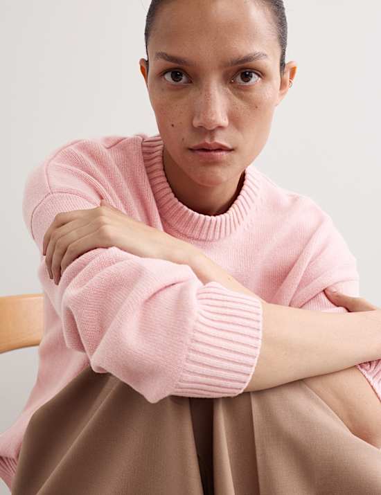 Pull 100 % cachemire à col rond