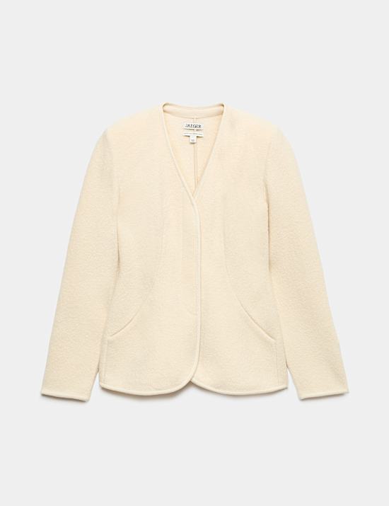 Pure Wool Waisted Slim Fit Jacket