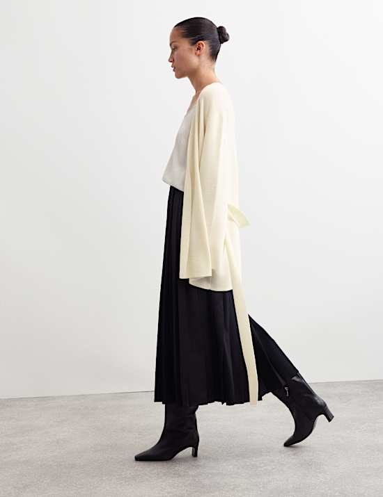 Pure Merino Wool Wrap cardigan