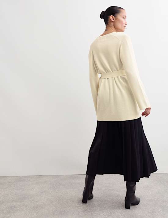 Pure Merino Wool Wrap cardigan