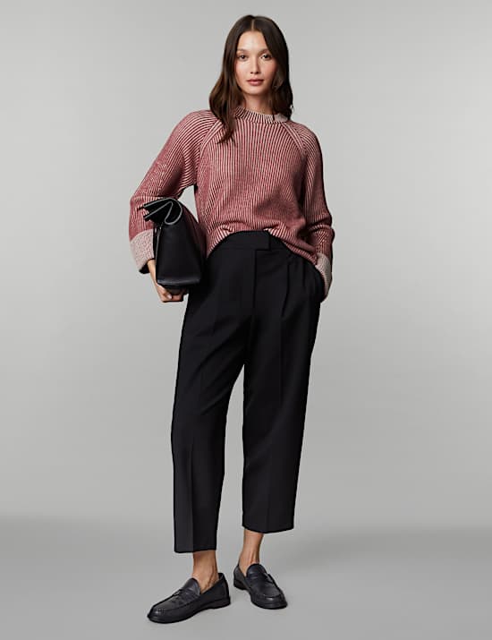 Pure Merino Wool Crew Neck Relaxed Jumper