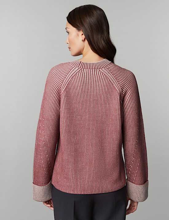 Pure Merino Wool Crew Neck Relaxed Jumper